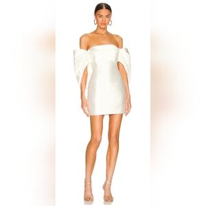 Solace London SEALED! NWT! The Elina Mini Dress in Cream. Sz US2/UK6. R2S!!
